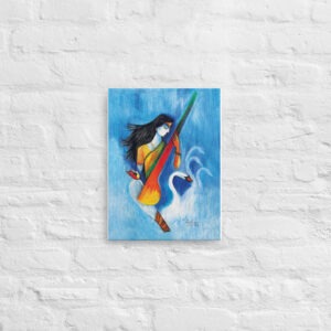 Maa Saraswati – Thin Canvas