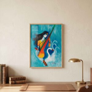 Maa Saraswati - Thin Canvas